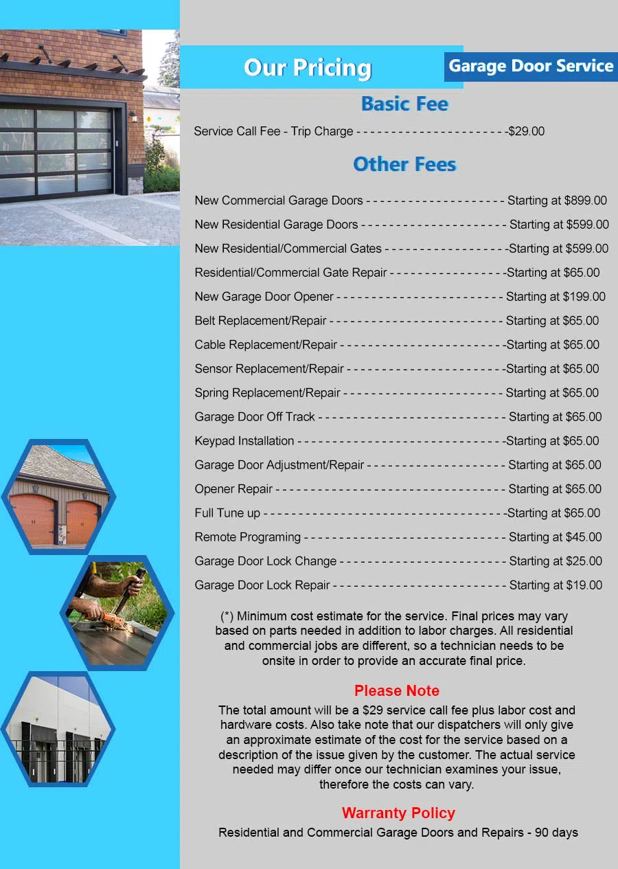 Capitol Garage Doors Jacksonville, FL 904-600-0862 - pricelist4